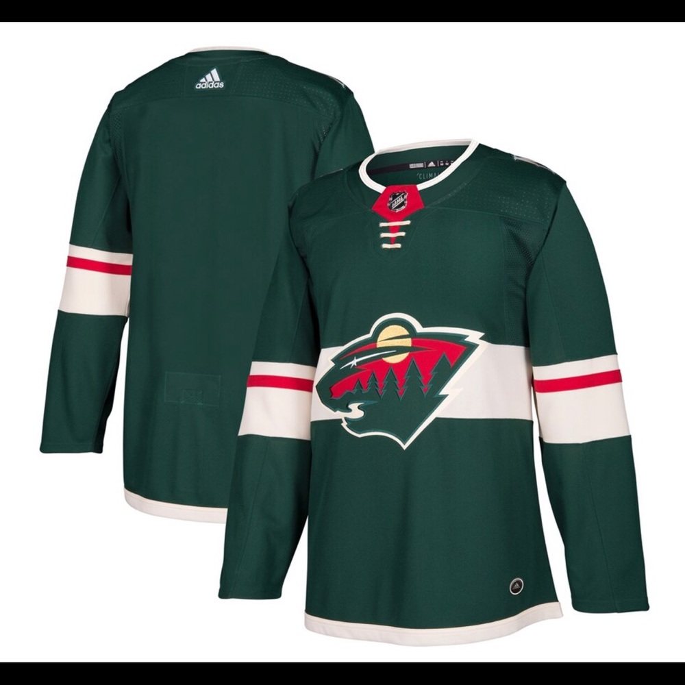 Men's Minnesota Wild Adidas Authentic Blank Jersey